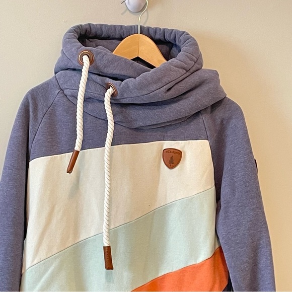 Wanakome Selene mix colour colour block sweatshirt - Picture 3 of 8